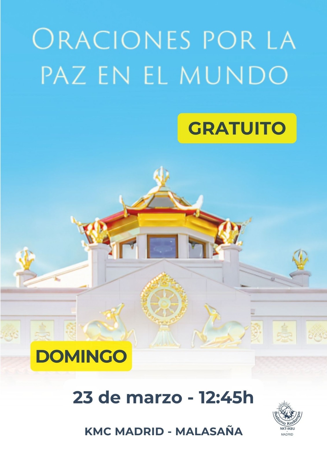 ORACIONES POR LA PAZ EN EL MUNDO - Centro de Meditación Kadampa Madrid