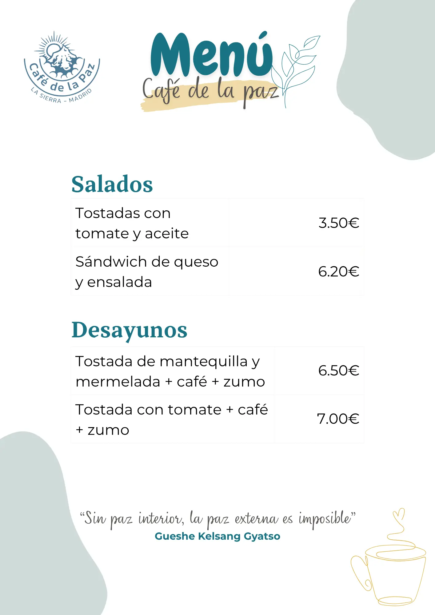 Menú