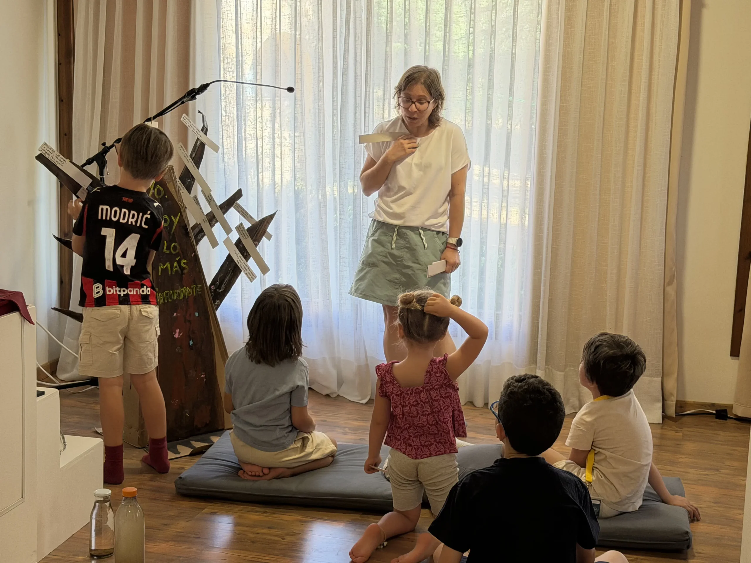 Clase de meditación niños